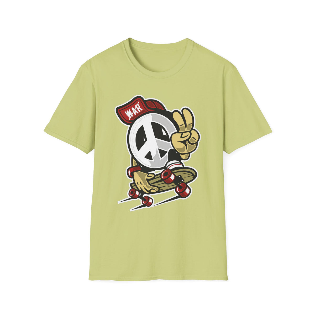Unisex Cotton T-Shirt with Cartoon Graphic Design