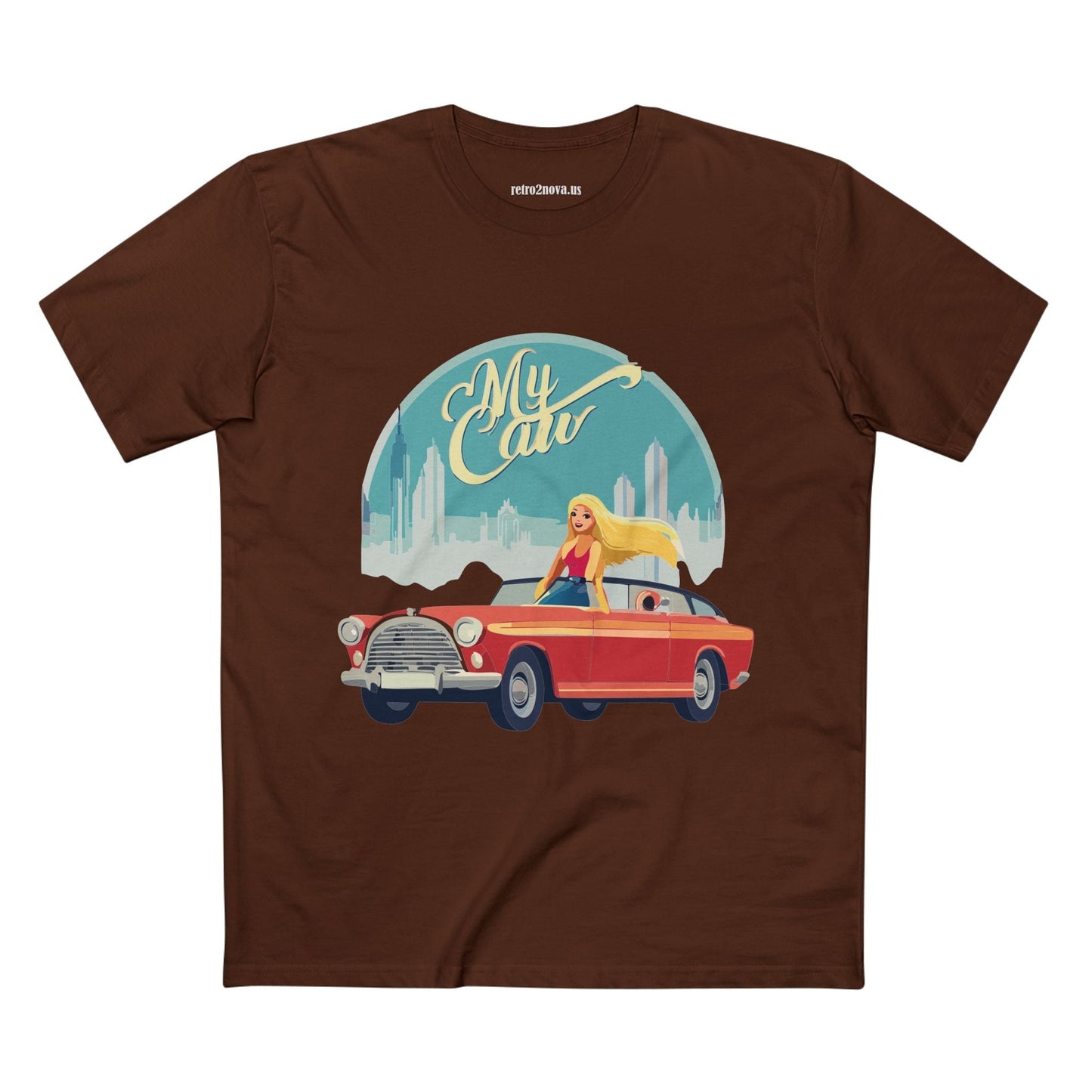 Retro Car Shirts Vintage Car RC13 Unisex Premium Cotton Tee With Original Art Design Retro2Nova