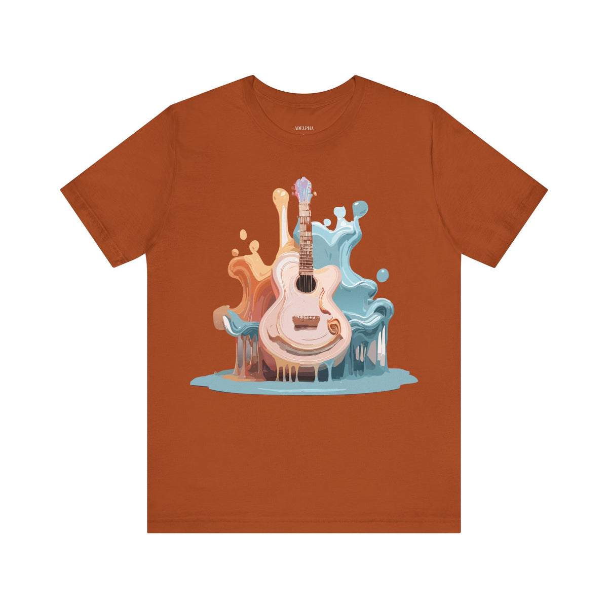 Music Graphic Unisex Cotton Bella+Canvas Tee with Art Design m129