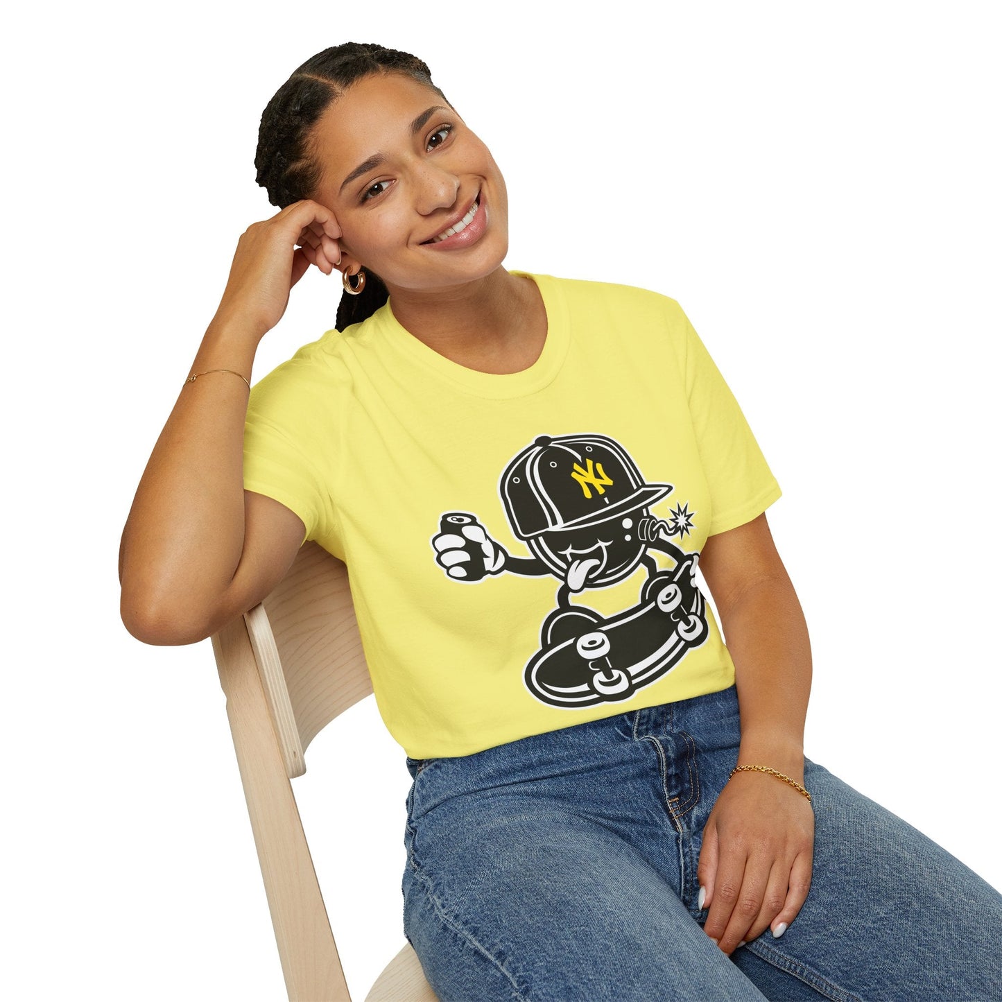 Cartoon T Shirt Animation Tee Funny Unisex Gildan Softstyle 64000 Cotton Breathable Lightweight Tee