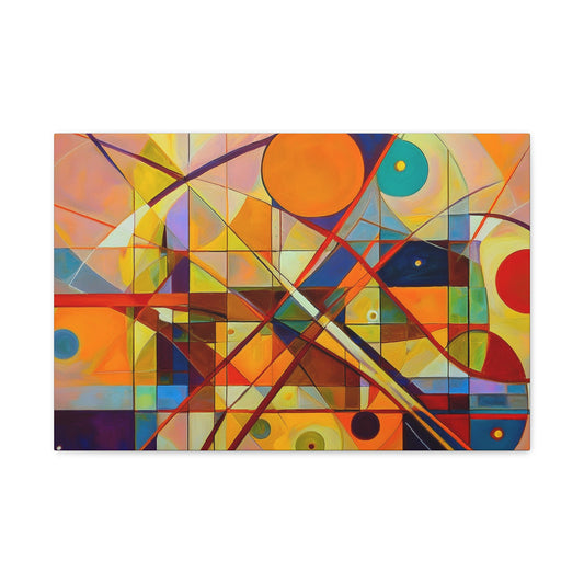 Abstract Oil Painting Print Canvas 24x16, 30x20, 36x24, 48x32, 60x40 Bright Latex Inks, Pine-Wood Inner Frame ABH-22