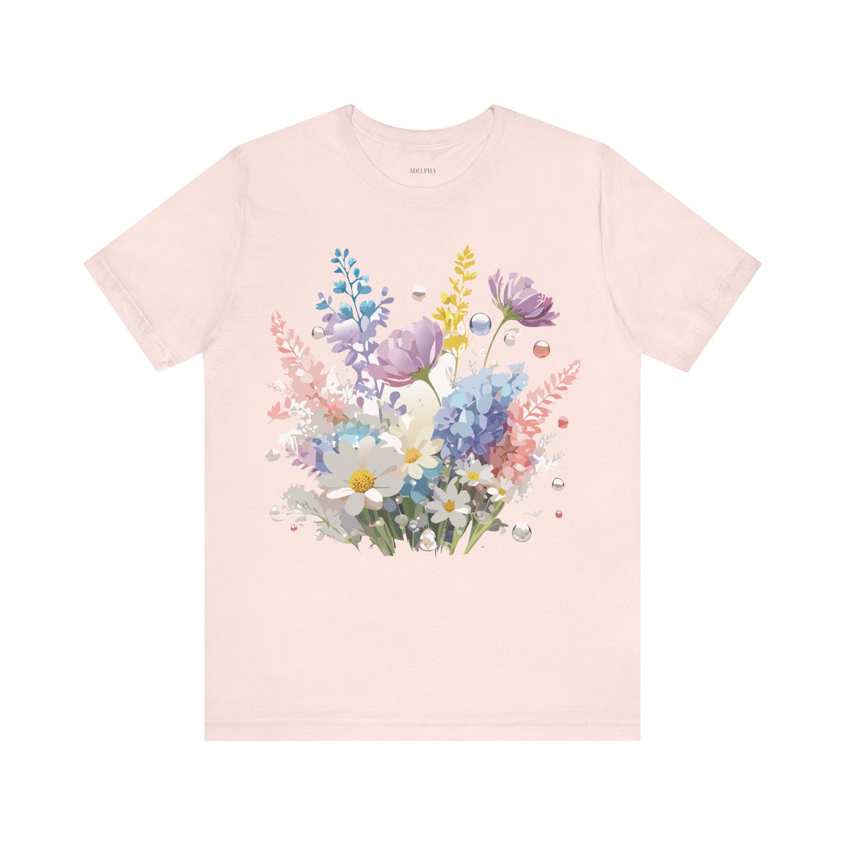 Floral Graphic Tee Shirt - Bella+Canvas Unisex 100 Cotton 6