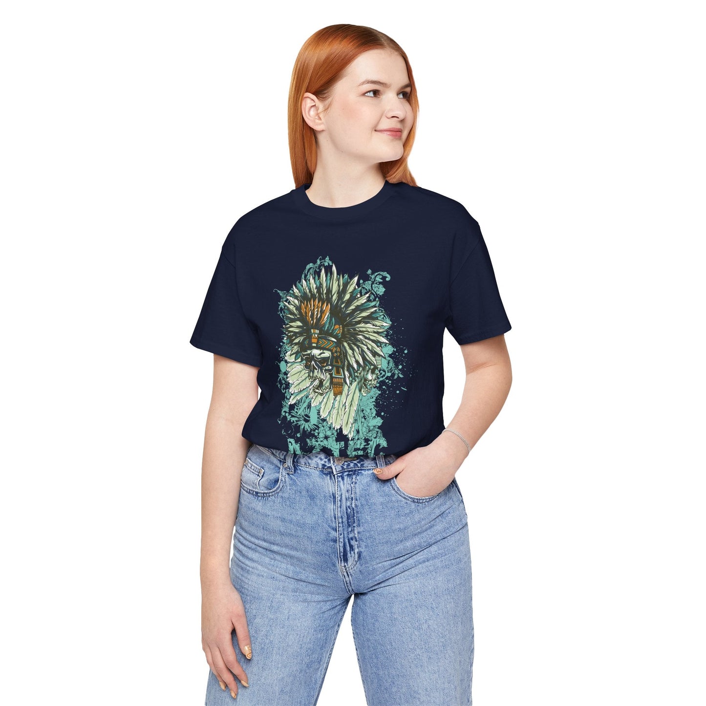 Skull Graphic Design Unisex Cotton Tee Shirt Art-14