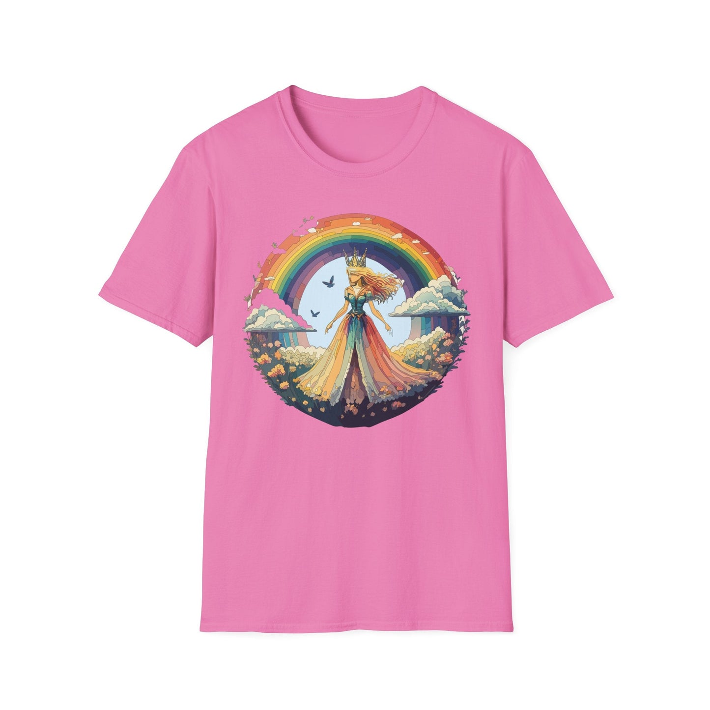 Womens Graphic T Shirt Art Design Tee Softstyle 64000 Unisex Lightweight Cotton Fabric