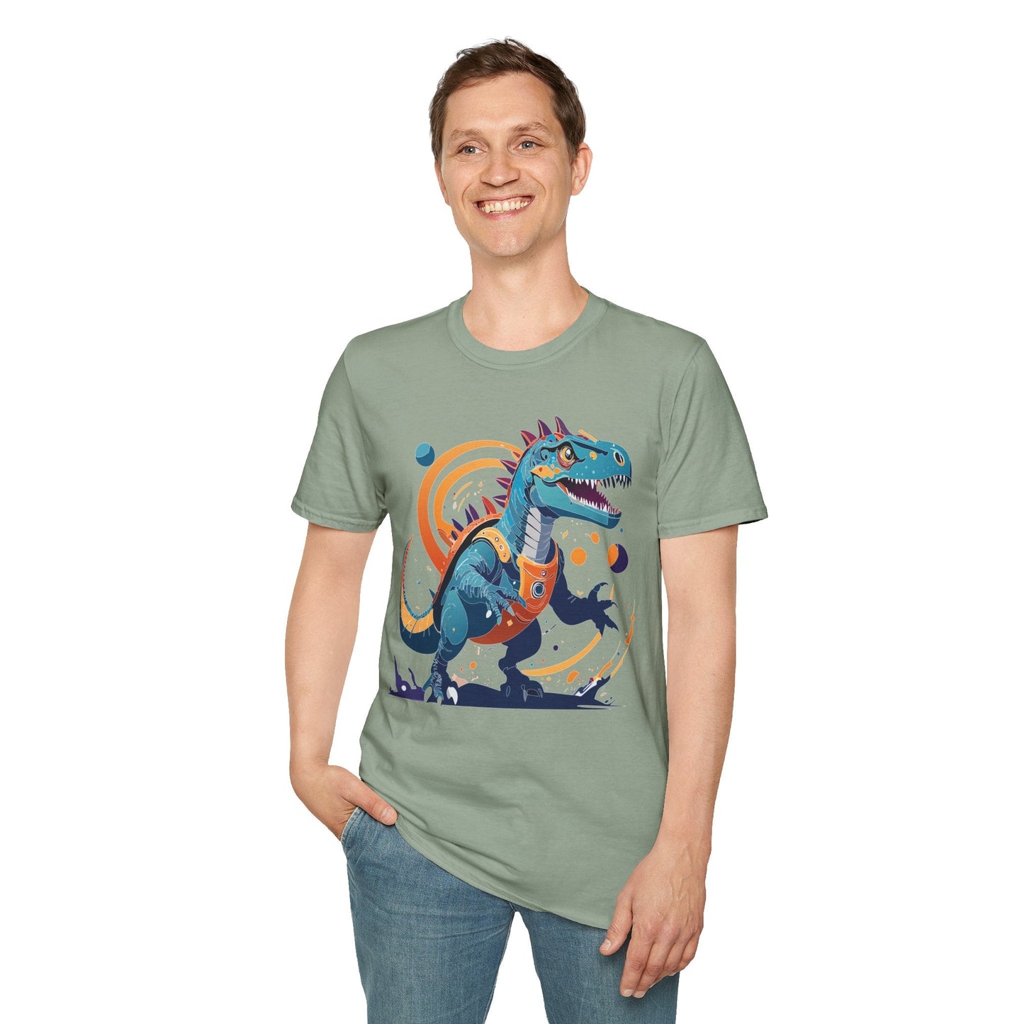 Unisex Alien T Shirt Cosmos Tee With Alien Design Gildan Softstyle 64000 Ring Spun Cotton