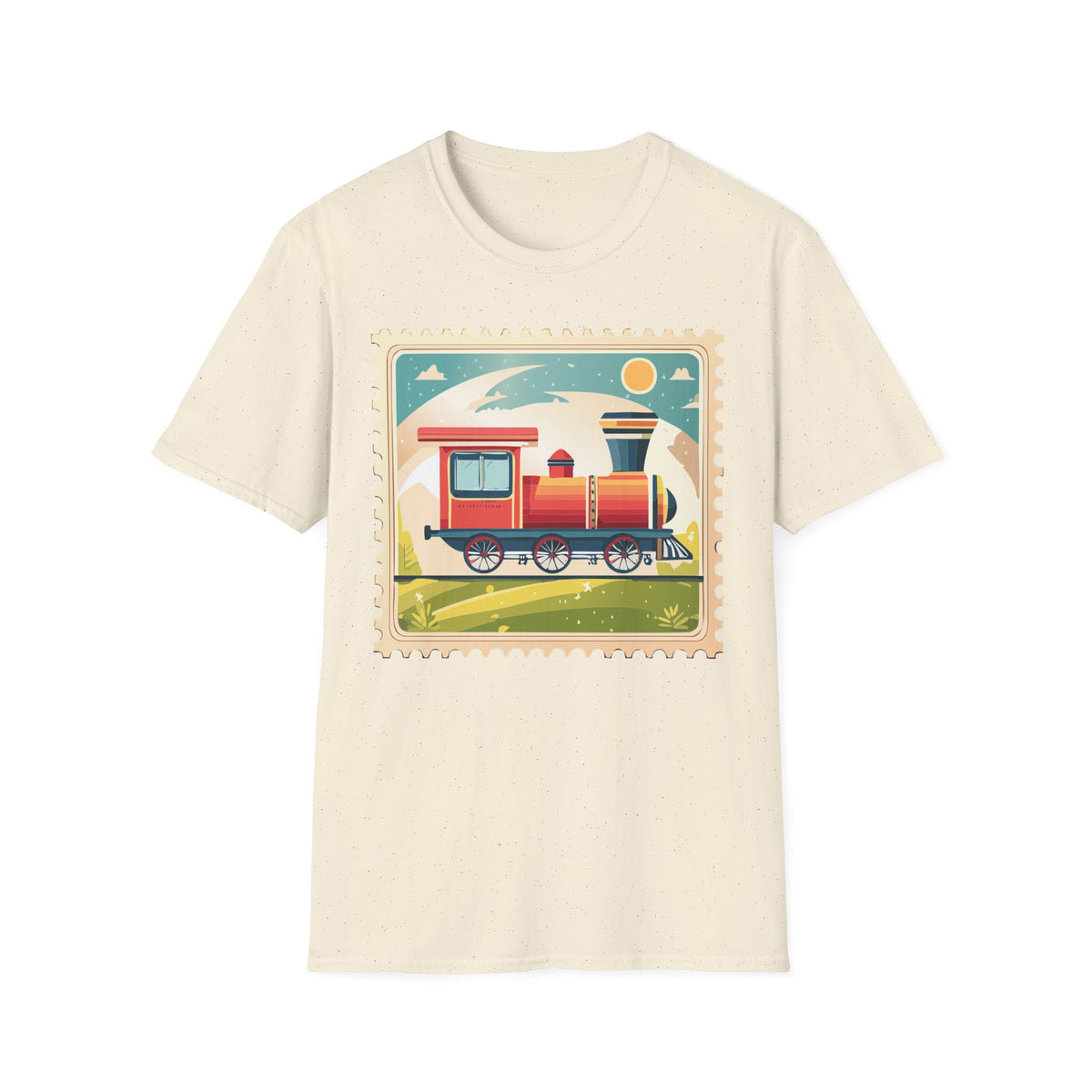 Vintage Steam Train T-Shirt | Retro Locomotive Graphic Tee Unisex 100 Cotton Gildan T-Shirt