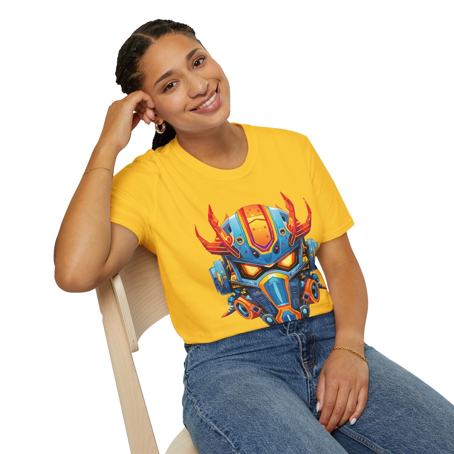 Cyborg Tee Unisex Robot And Terminator Shirt Gildan Softstyle 64000 Ring Spun Cotton