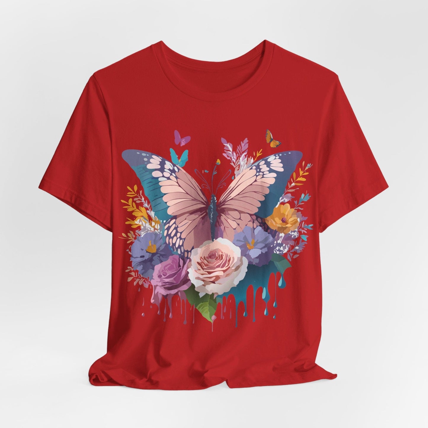 Butterfly Graphic Tee Unisex Short Sleeve From Adelpha Vintage Inspired Artwork