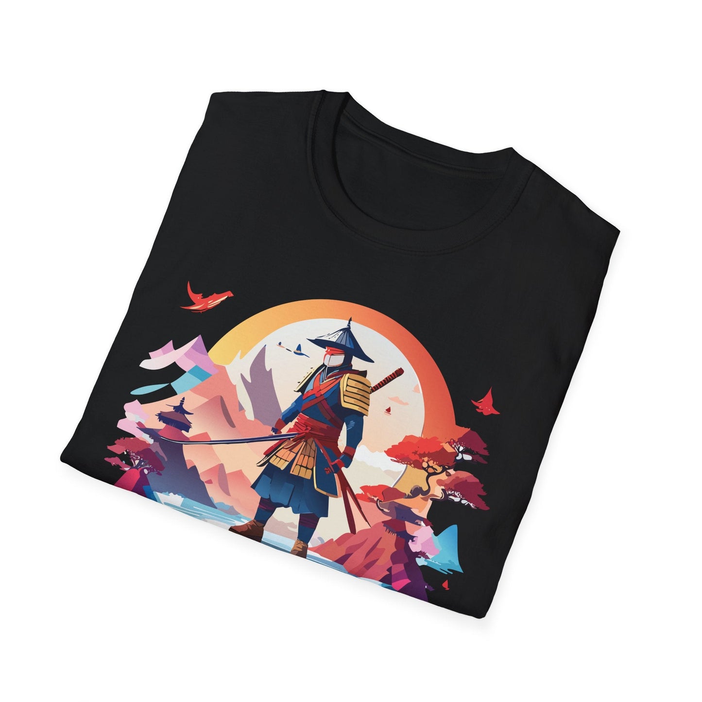 Samurai Shirt Unisex Softstyle Tee 100 Percent Ring Spun Cotton Short Sleeve T Shirt Comfort Fit