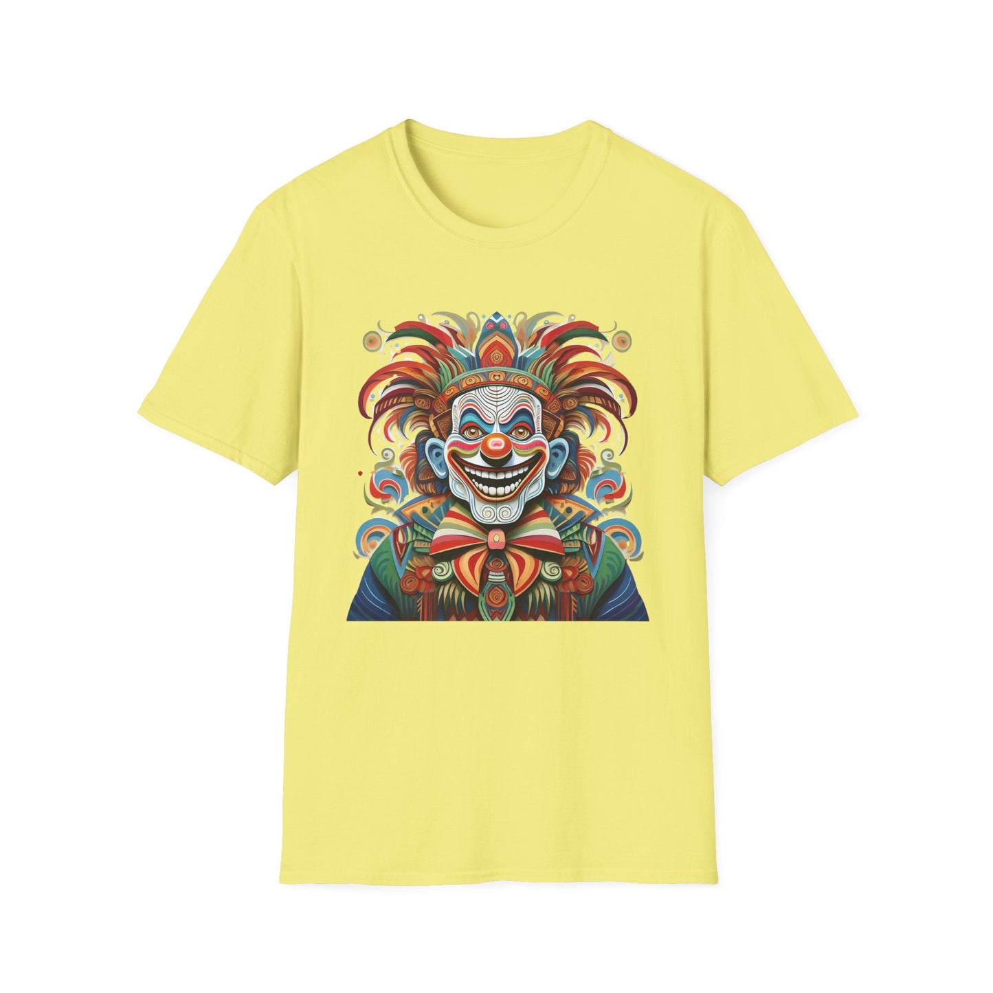 Clown Shirt Unisex Tee Funny Man Circus Shirt Scary Man Tee Gildan Softstyle 64000