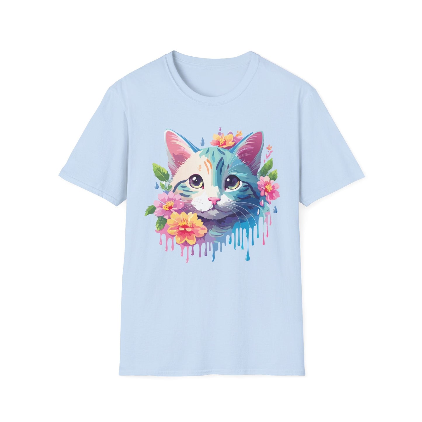 Cat Shirt Unisex Cat Lover Tee Premium Gildan Softstyle 64000 Lightweight