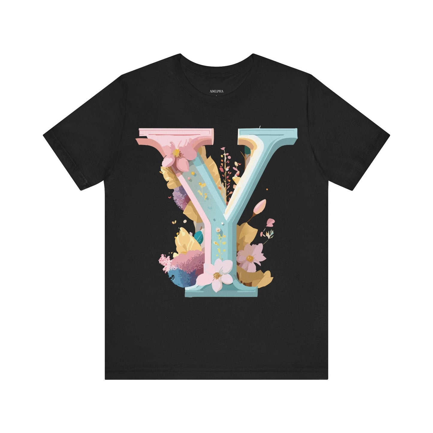 Letter Y Shirt Unisex Graphic Tee Vintage Inspired Adelpha Artwork Short Sleeve Art Design