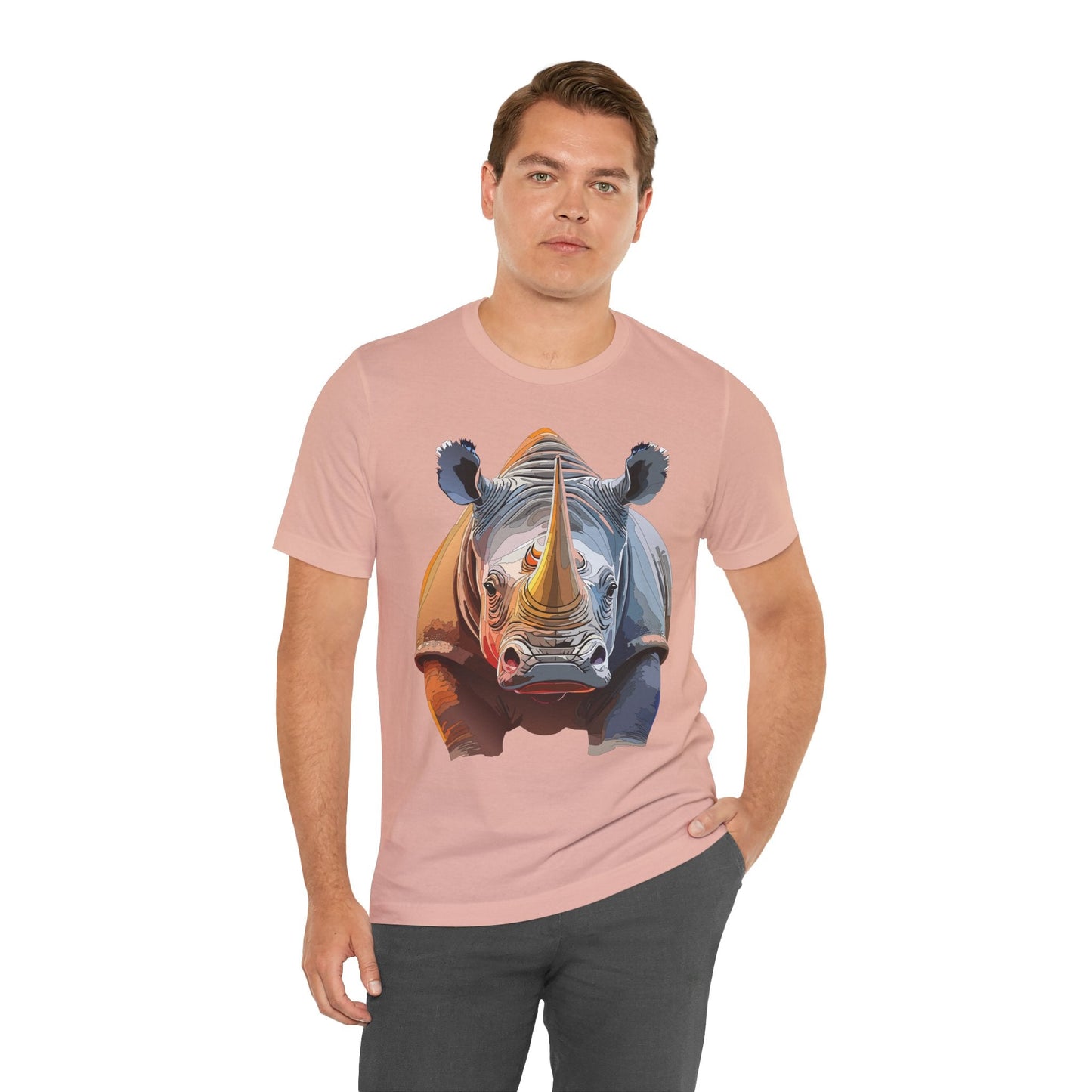 Unisex Animal Graphic Tee Shirt With Art Design Wild Animals Shirt Gildan Softstyle Cotton