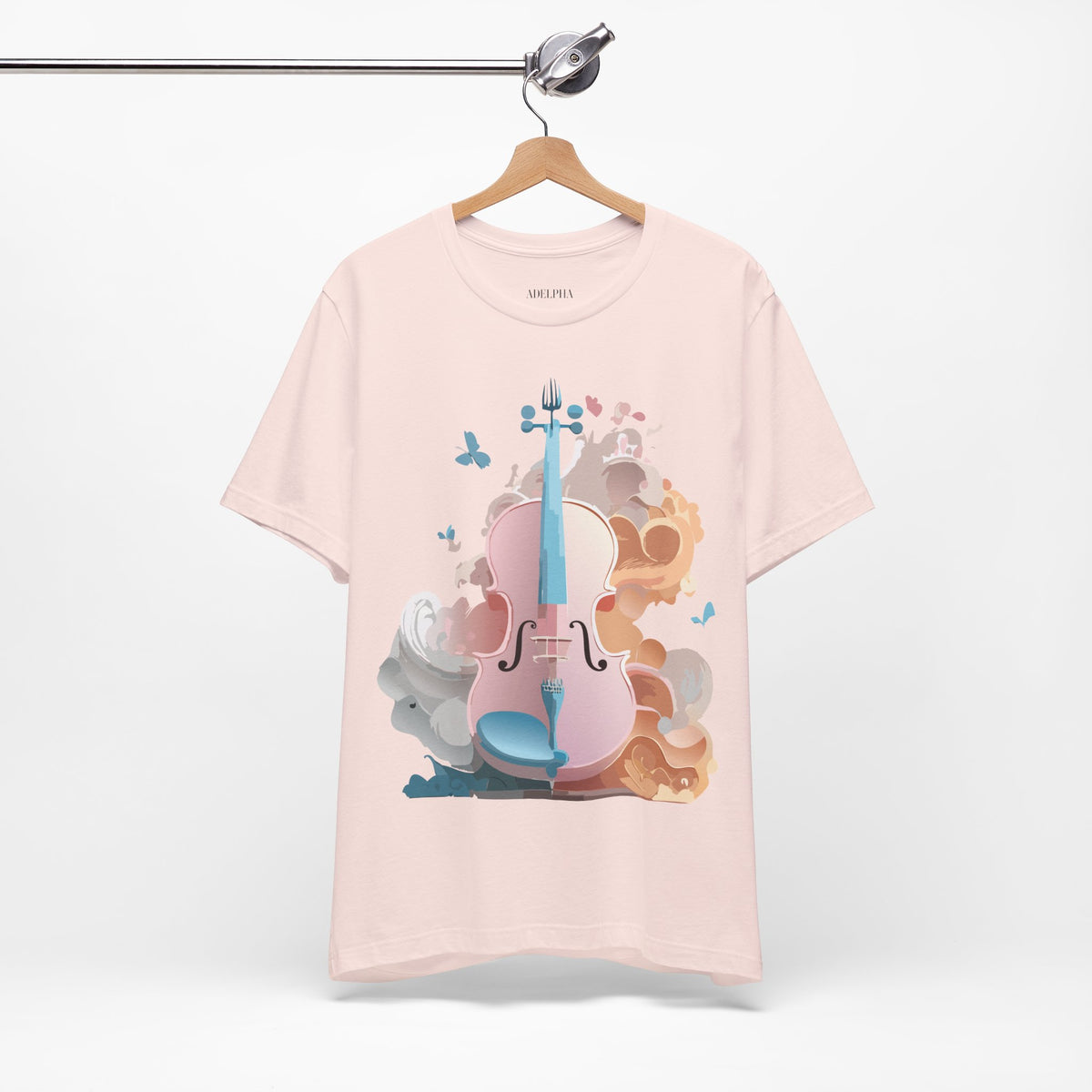 Music Graphic Unisex Cotton Bella+Canvas Tee with Art Design m145