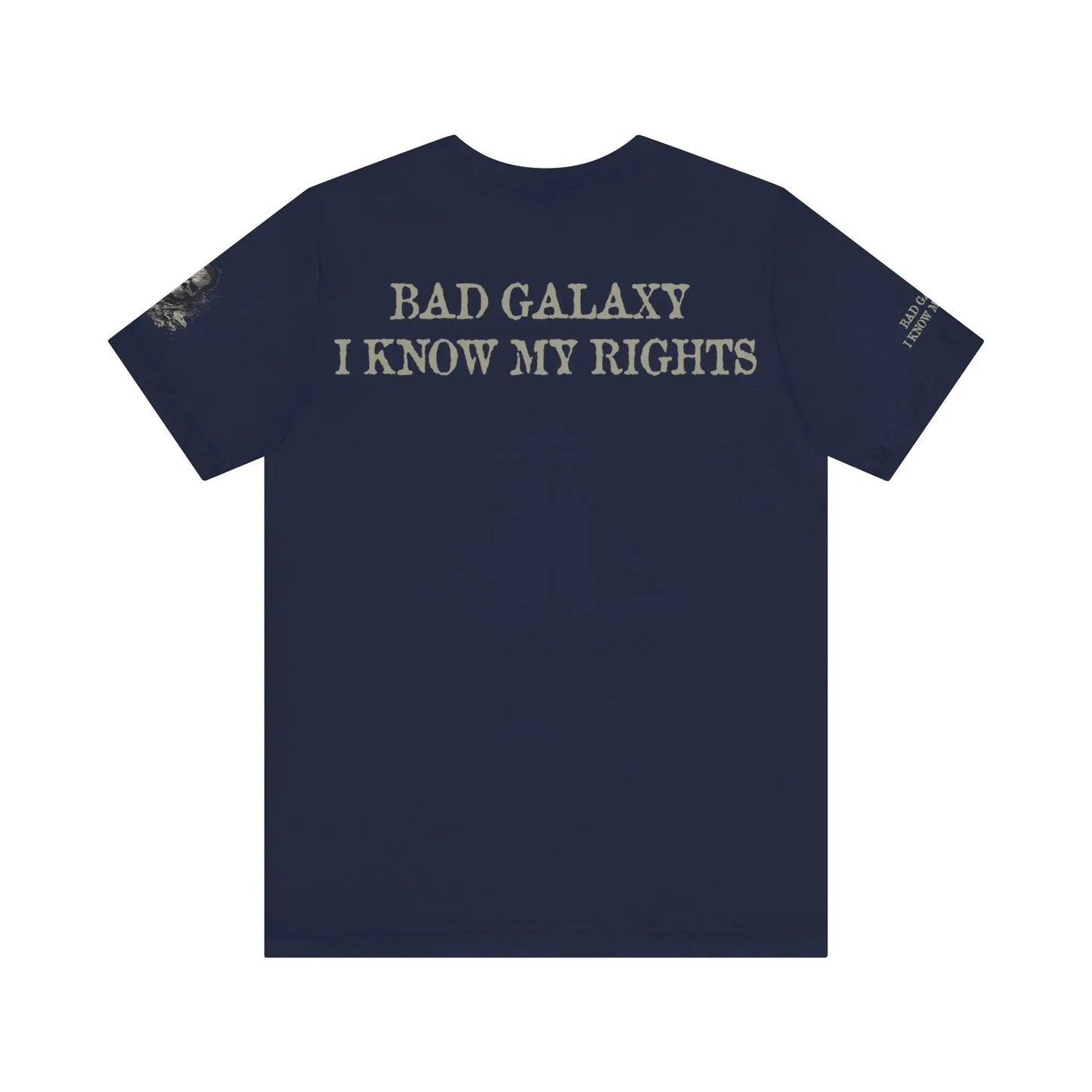 Bad Galaxy Skull T Shirt Made In USA 100 Percent Cotton Eco Friendly Inks Durable Stitching