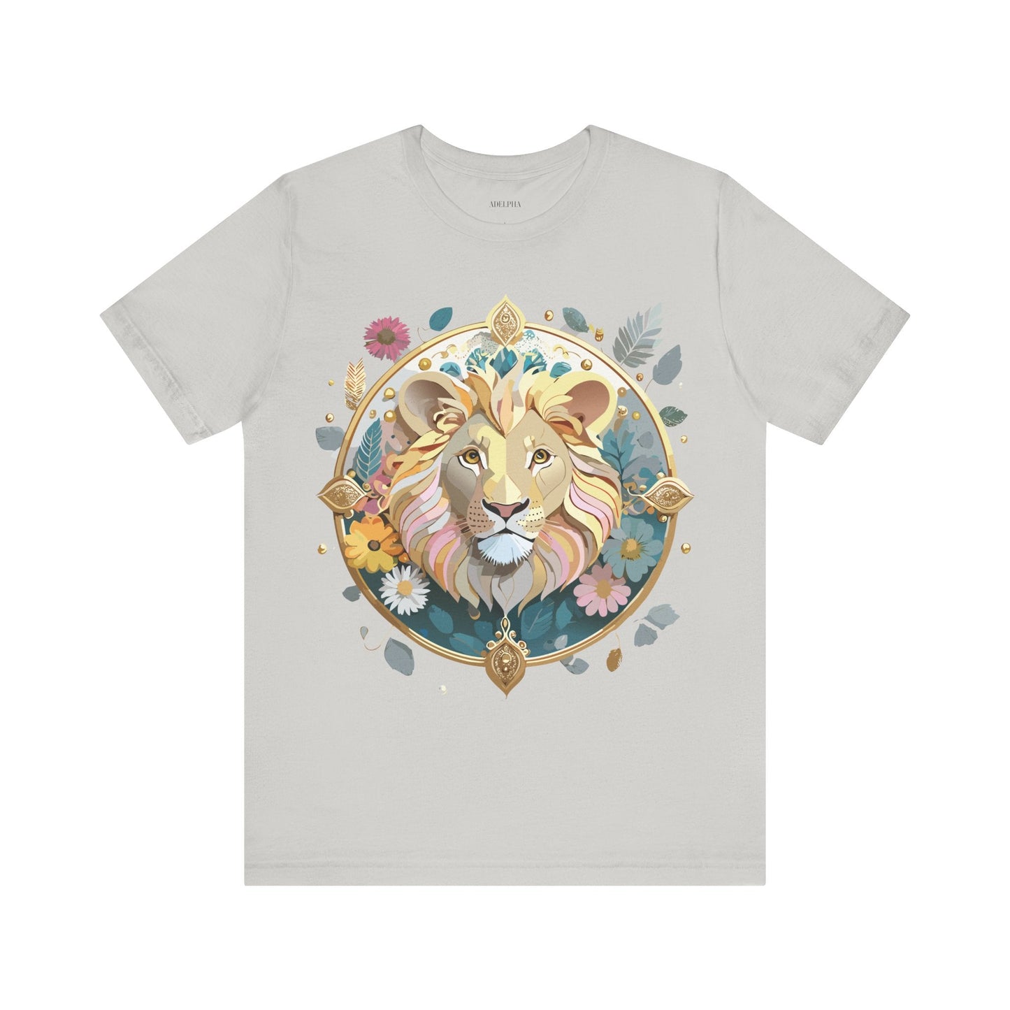 Medallion Graphic Unisex 100 Cotton Vintage Animal Medal Artwork Tee 64
