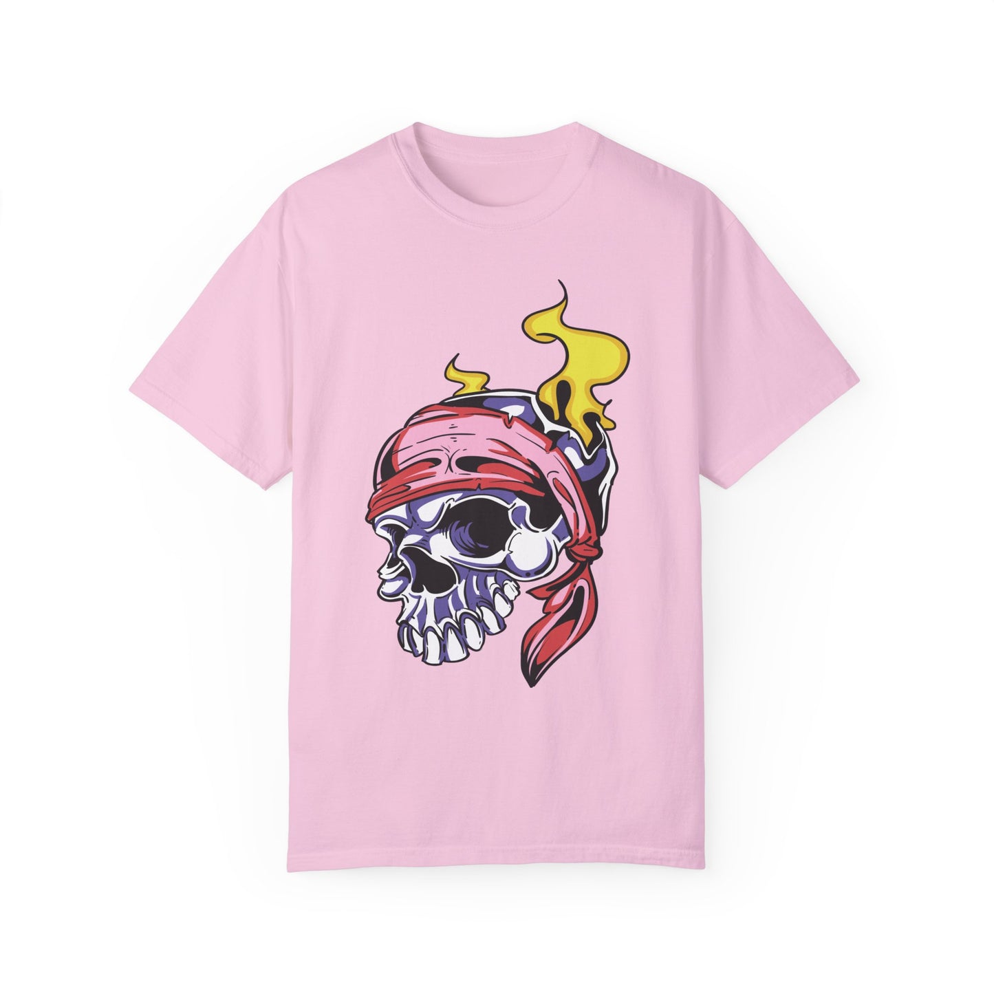 Unisex Cotton Tee Shirt with Skull