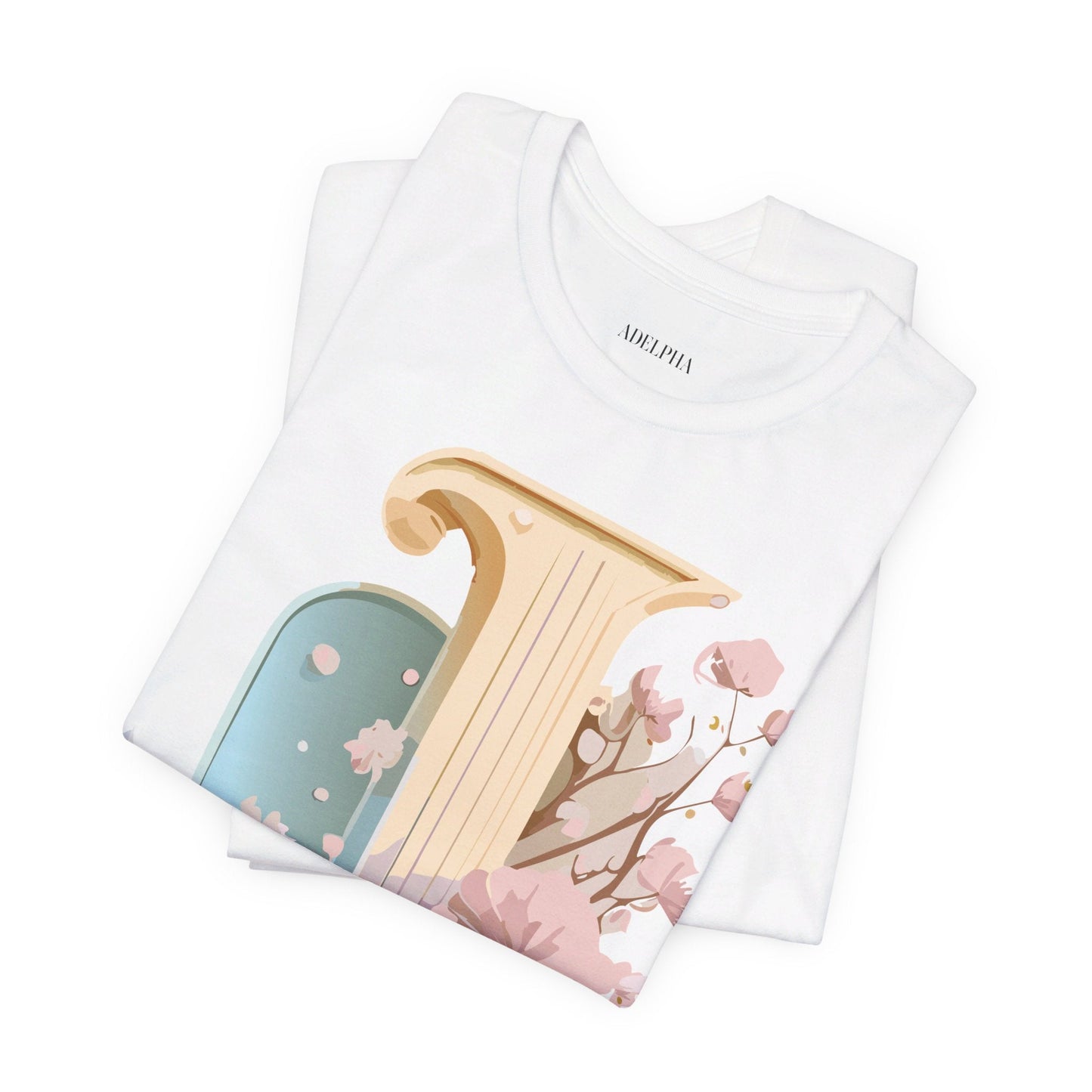 Letter J Shirt Unisex Graphic Tee Adelpha Vintage Inspired Artwork Design Short Sleeve
