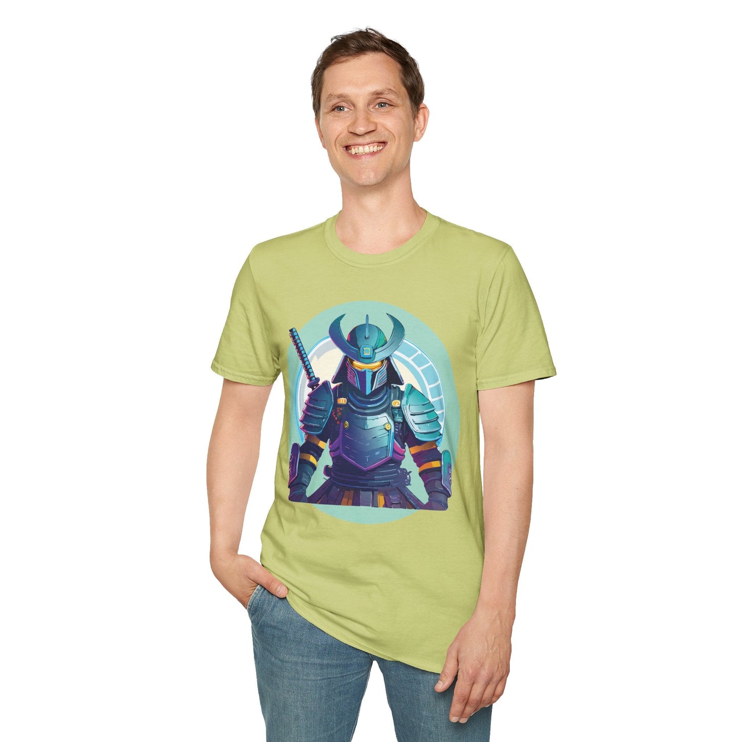 Samurai T Shirt Unisex Softstyle Tee Gildan 64000 Lightweight Ring Spun Cotton Everyday Comfort
