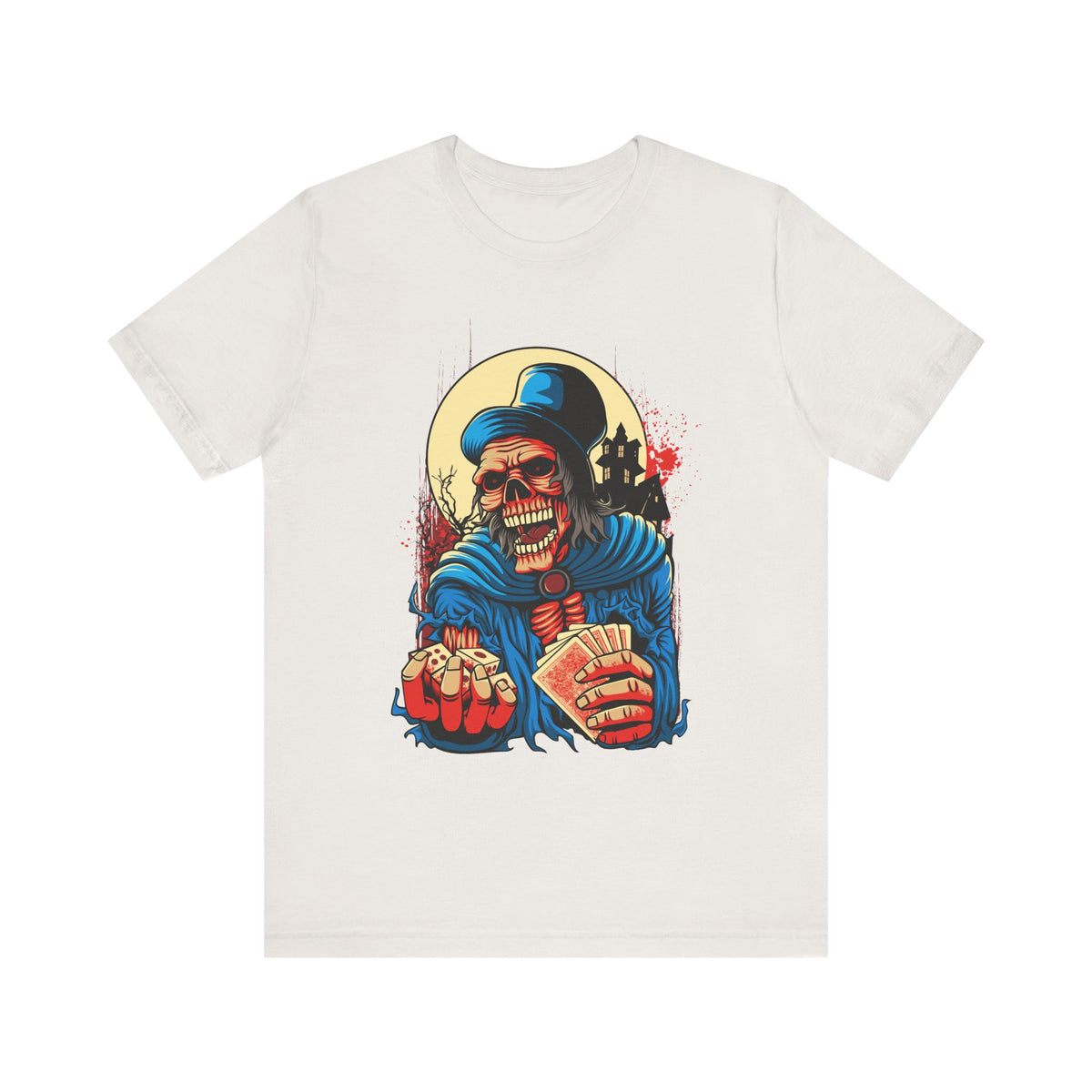 Skull Graphic Design Tee, Skull Shirt, Vintage Tees, Art Design T-Shirt, Graphic Tee, Art Shirts - 1