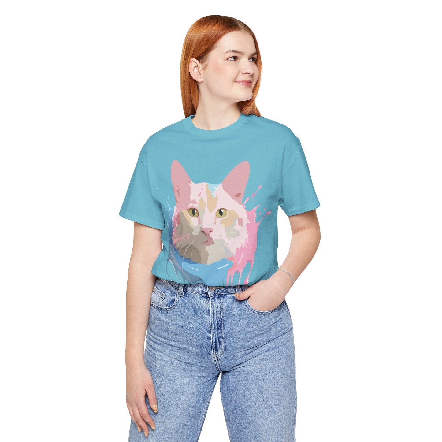 Cat Graphic Tee Unisex Vintage Style Shirt Adelpha Art Design