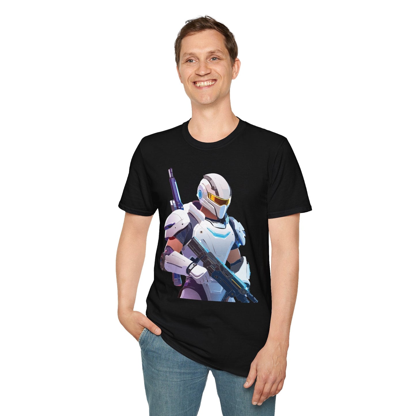 Robocop T Shirt Unisex Softstyle 64000 Gildan 100 Percent Ring Spun Cotton Graphic Tee