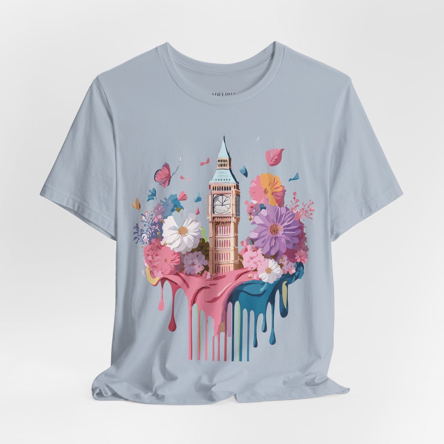 Adelpha London Tourist Unisex Graphic Tee Vintage Inspired Art Design Short Sleeve Shirt