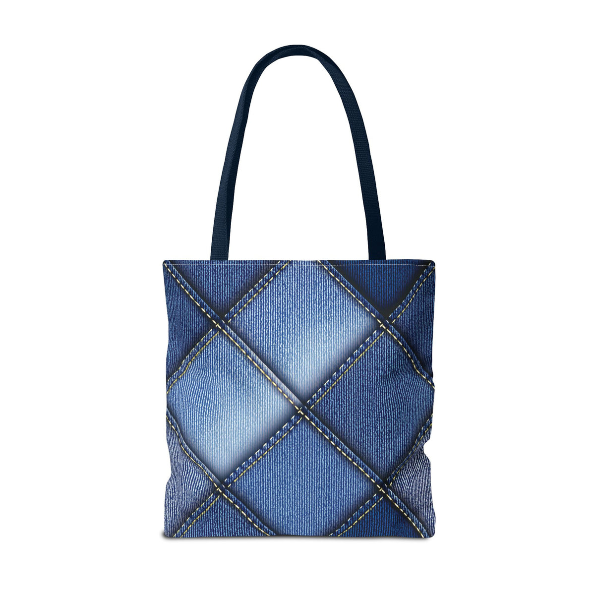 Denim Fabric Imitation Print Unisex Canvas Bag Poly Spun 3 Sizes Tote Bag 101