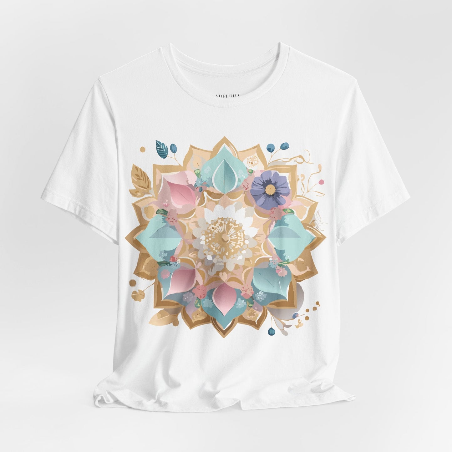 Adelpha Mandala Graphic Tee Unisex Jersey Short Sleeve Vintage Inspired Artwork Shirt