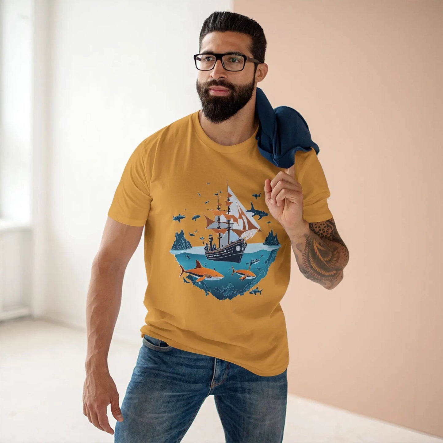 Ocean Coast Graphic Unisex 100 Cotton Staple Tee 31