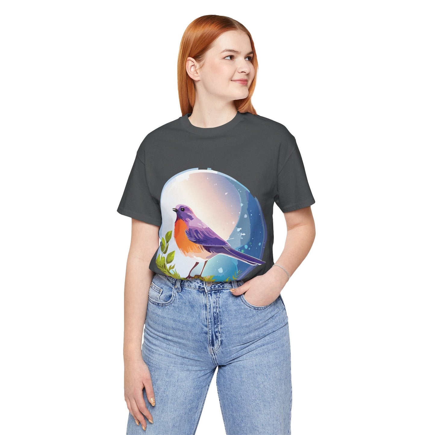 Unisex Animals And Bird Shirt Graphic Cotton T Shirt With Original Retro2Nova Art Premium Short Sleeve Tee