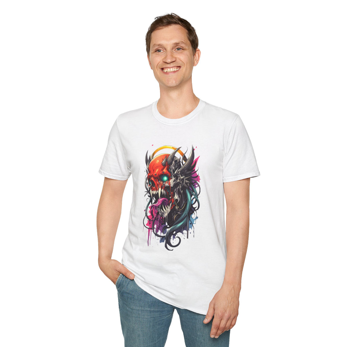 Skull Skeleton Graphic Tee Gildan Unisex 100 Cotton Tee Shirt h48