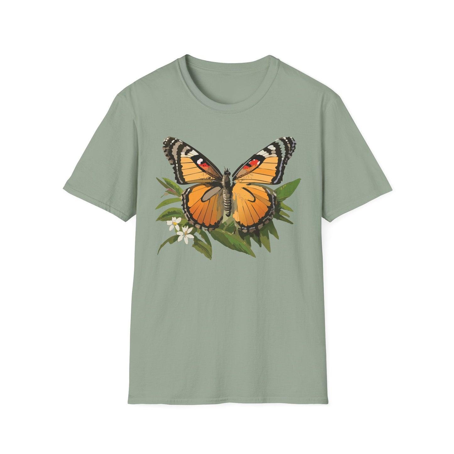 Monarch Butterfly Shirt Unisex Softstyle Tee 100 Percent Ring Spun Cotton Gildan 64000