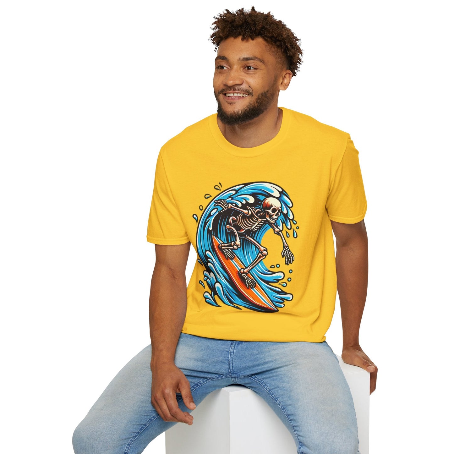 Skull Graphic Unisex Cotton T-shirt with Skeleton Artwork Design 10