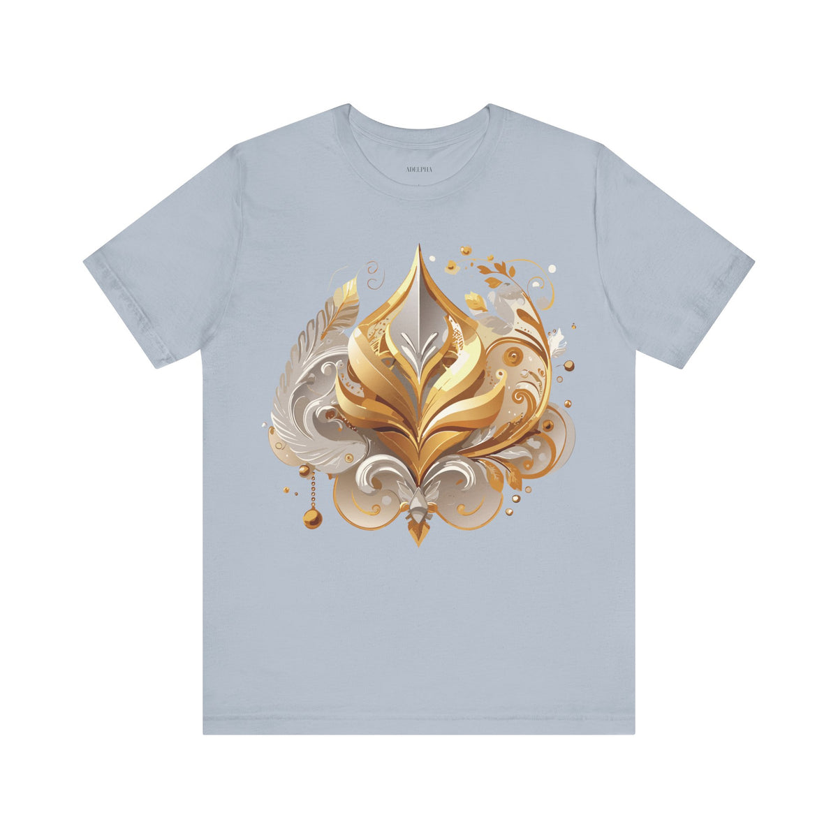 Jewelry Graphic Unisex Cotton Bella+Canvas Tee with Gemstones Art Design m31