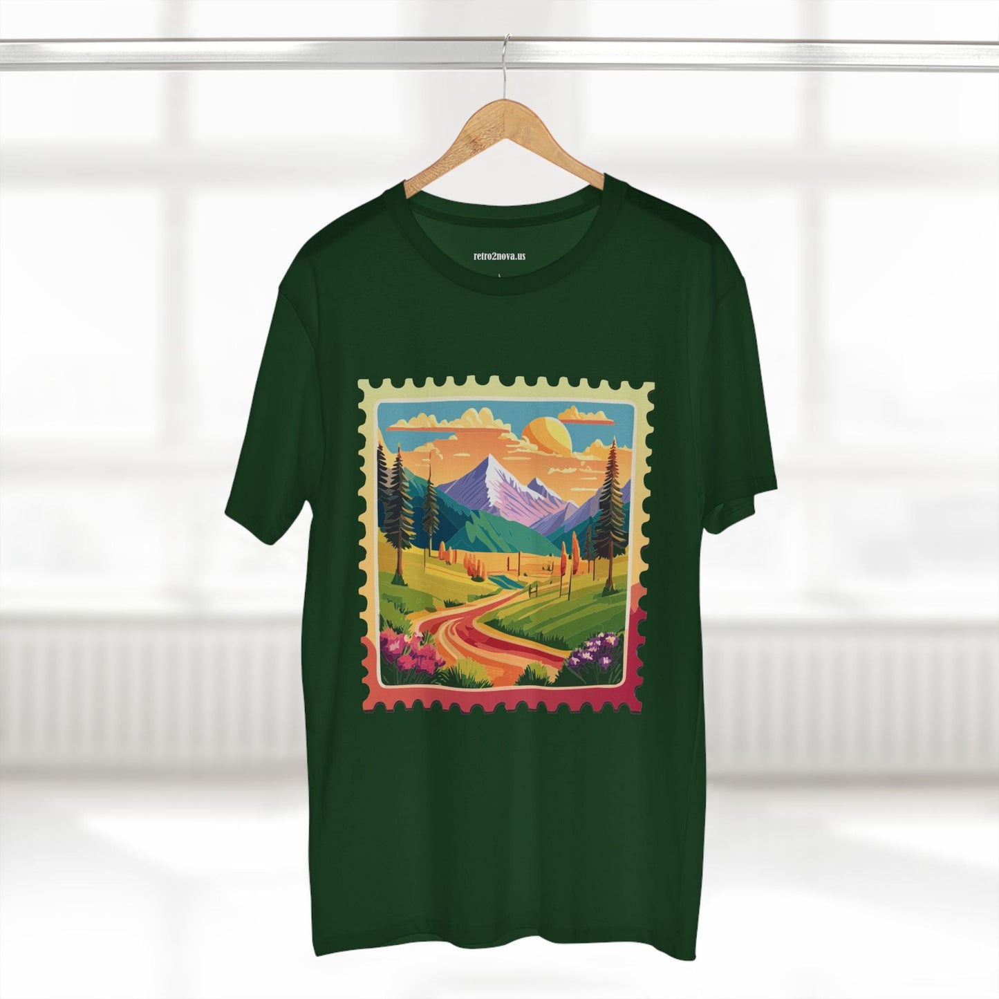 Stamp Shirt Postage Stamp Tee Unisex Premium Cotton With Original Art Design Retro2Nova