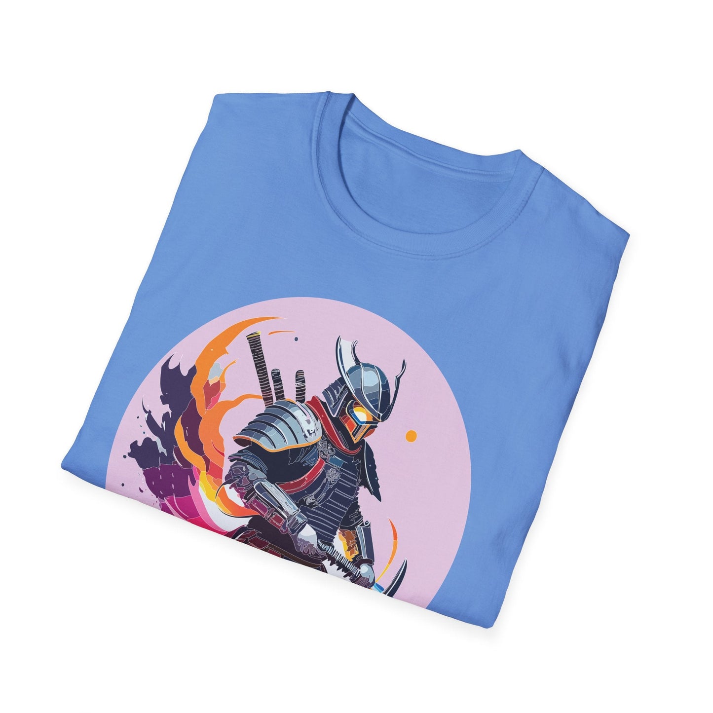 Samurai Shirt Unisex Short Sleeve Tee With Samurai Print Softstyle Gildan 64000 Ring Spun Cotton