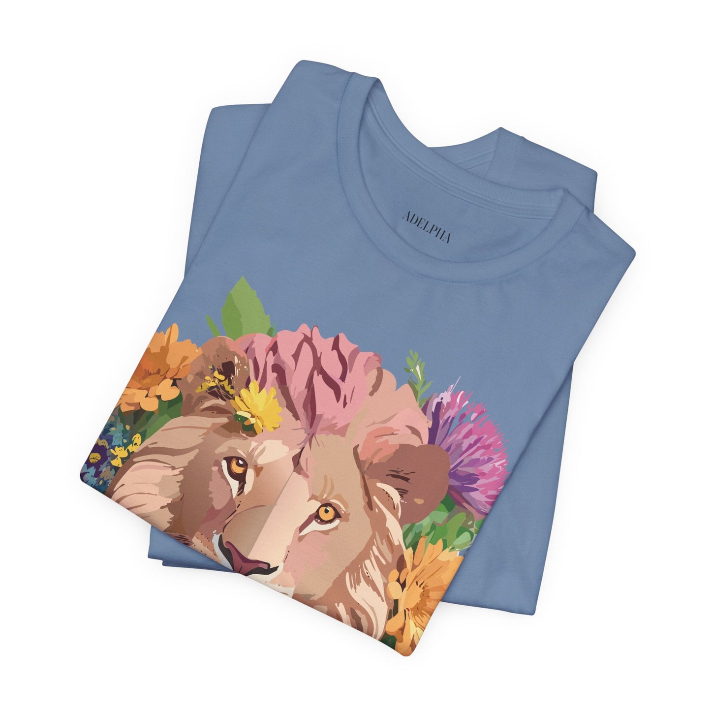Lion Graphic Tee Unisex Jersey Short Sleeve Art Design Premium Vintage Inspired By Adelpha
