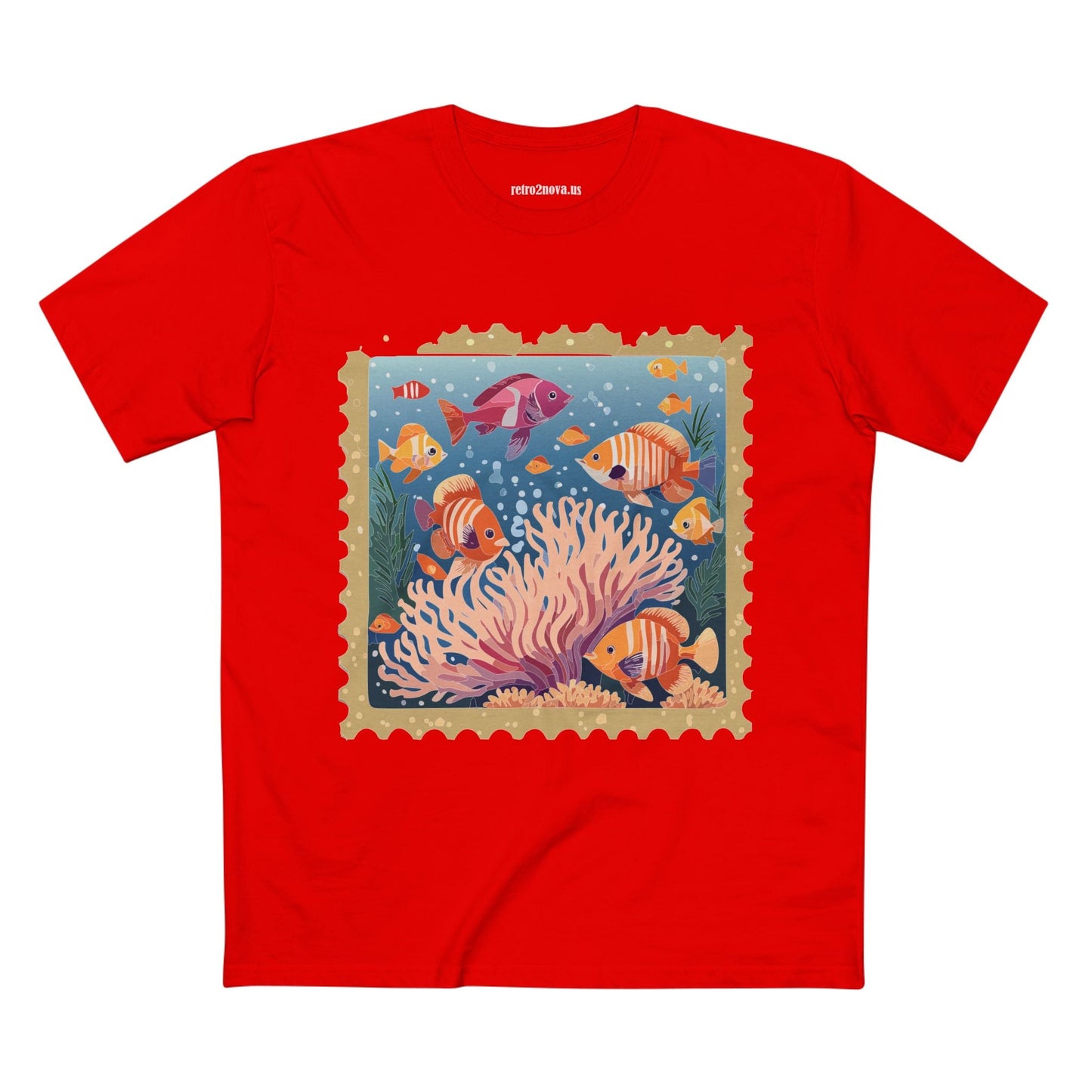 Postage Stamp Shirt Unisex Tee Art Design Premium Cotton Staple Shirt PS19 Limited Edition