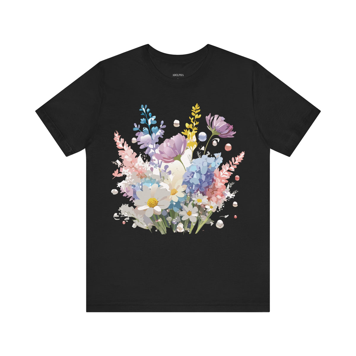 Floral Graphic Tee Shirt - Bella+Canvas Unisex 100 Cotton 14
