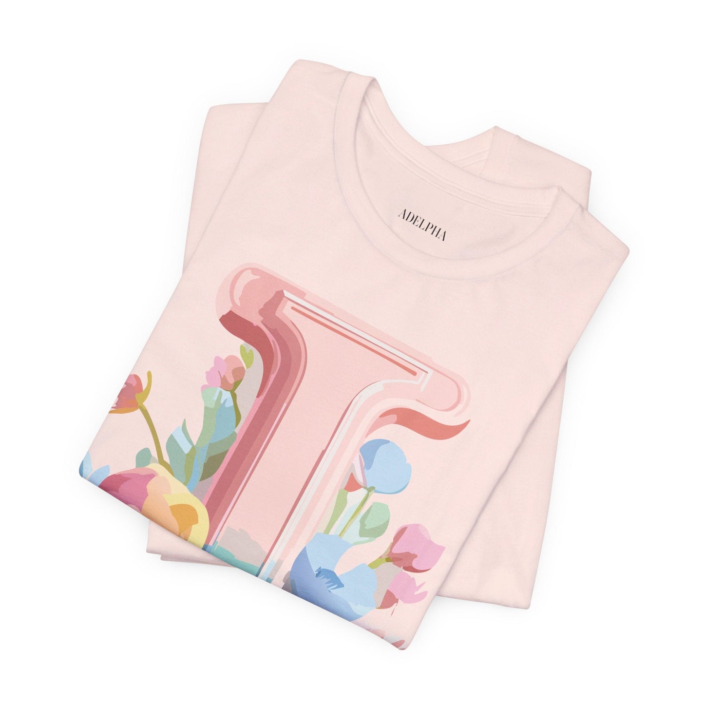 Letter I Shirt Unisex Graphic Tee Adelpha Premium Soft Cotton Vintage Inspired Artwork