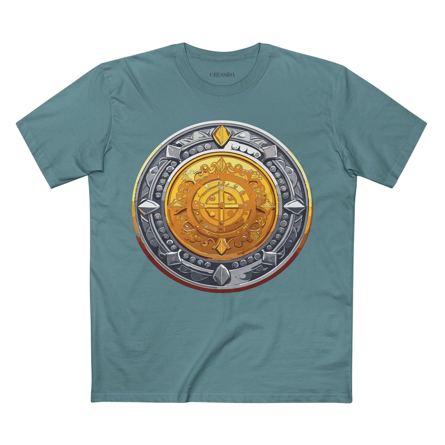 Antique Gold Coin Graphic Design T-Shirt Unisex 100 Cotton With Golden Print Artwork Tee 4