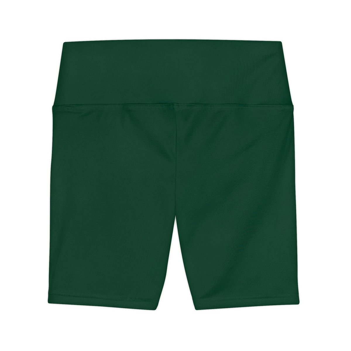Deep Forest Green Women's Workout Bike Shorts – High-Waist Athletic Biker Shorts