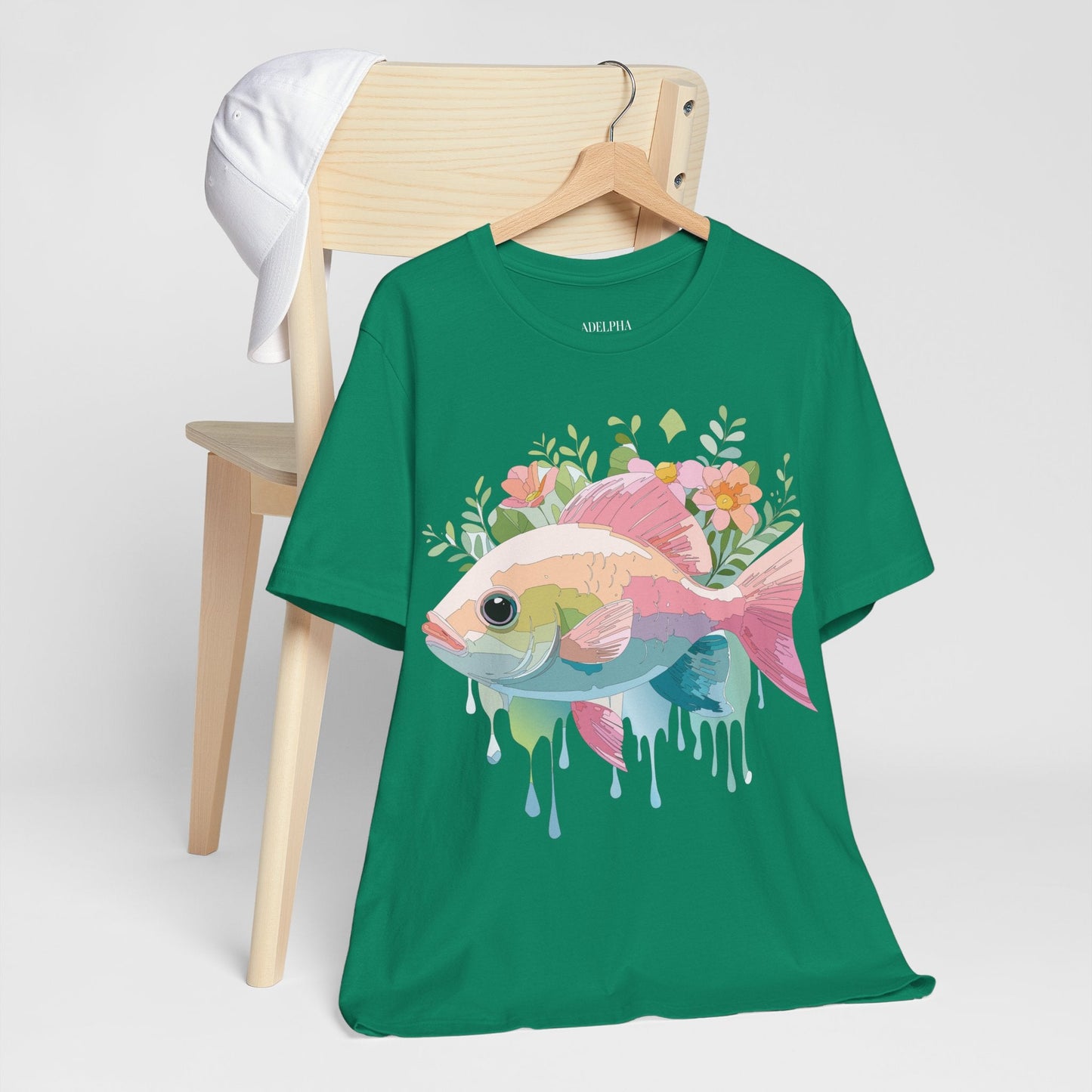 Fish Graphic Unisex 100 Cotton Vintage Artwork Tee 1