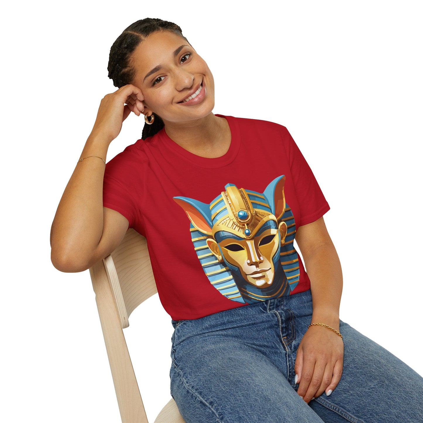 Mask Graphic Unisex Cotton Masquerade Design Artwork Tee 22