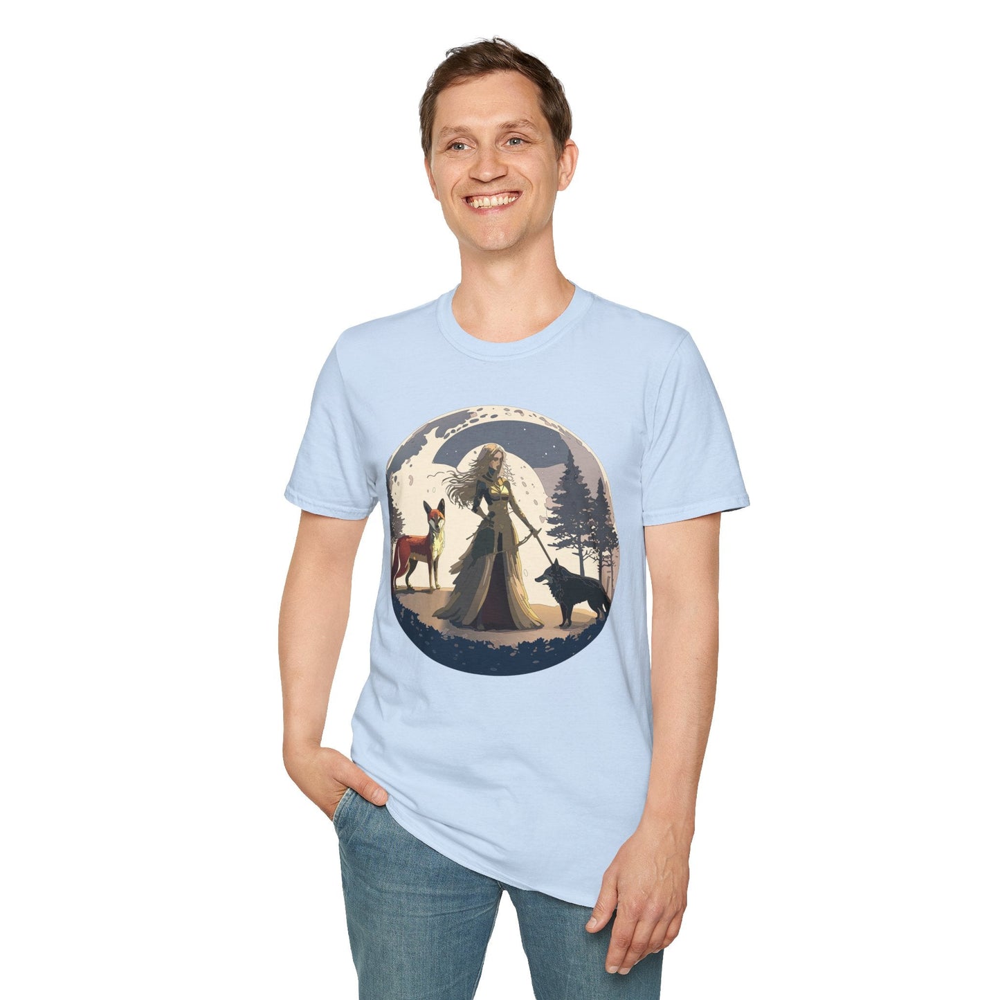 Womens Graphic T Shirt Art Design Tee Softstyle 64000 Gildan Unisex Short Sleeve