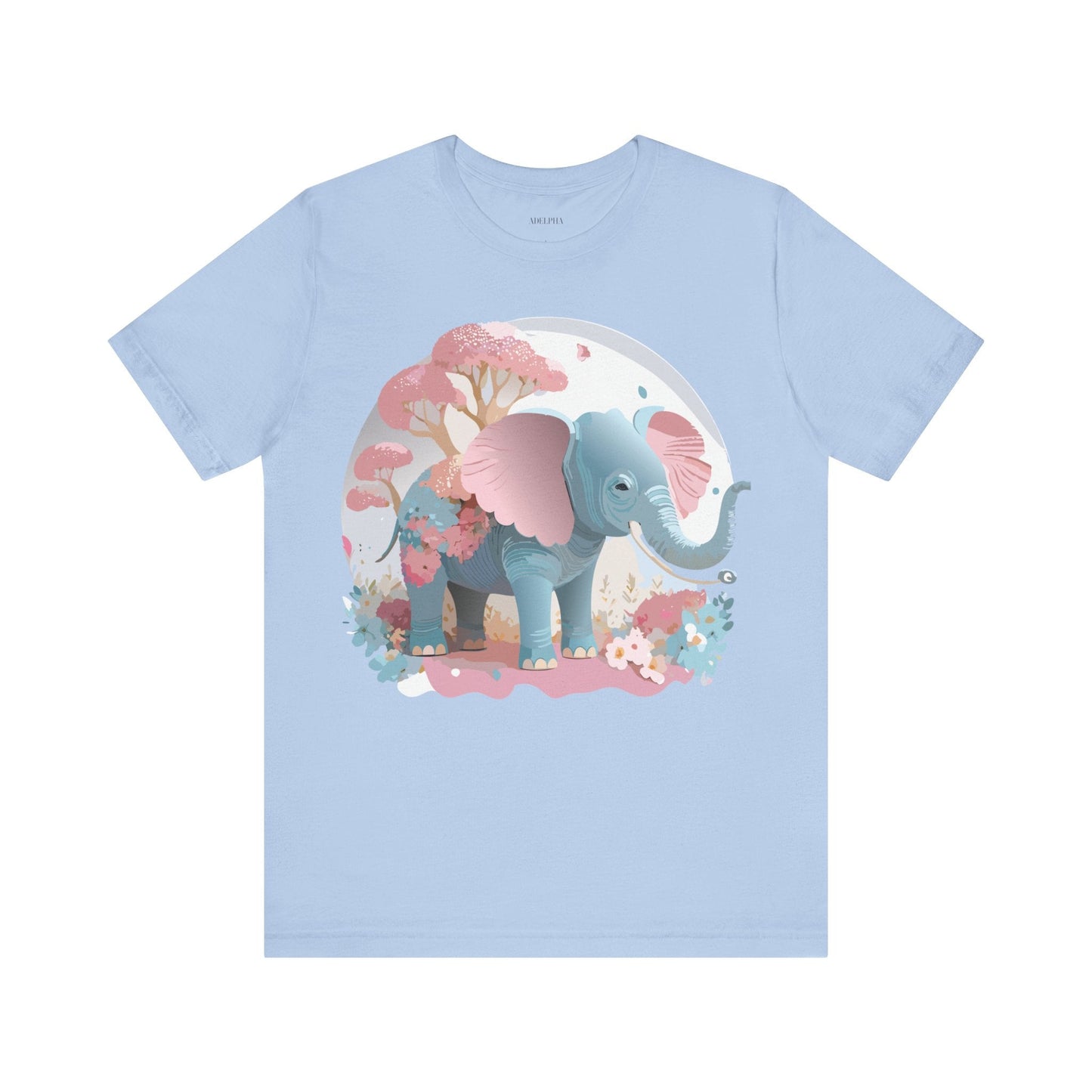 Elephant Graphic T Shirt Unisex By Adelpha Vintage Inspired Art Design Tee Premium Quality Cotton