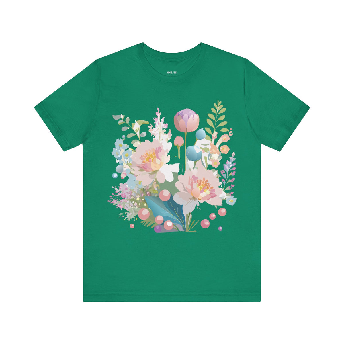Floral Graphic Tee Shirt - Bella+Canvas Unisex 100 Cotton 24