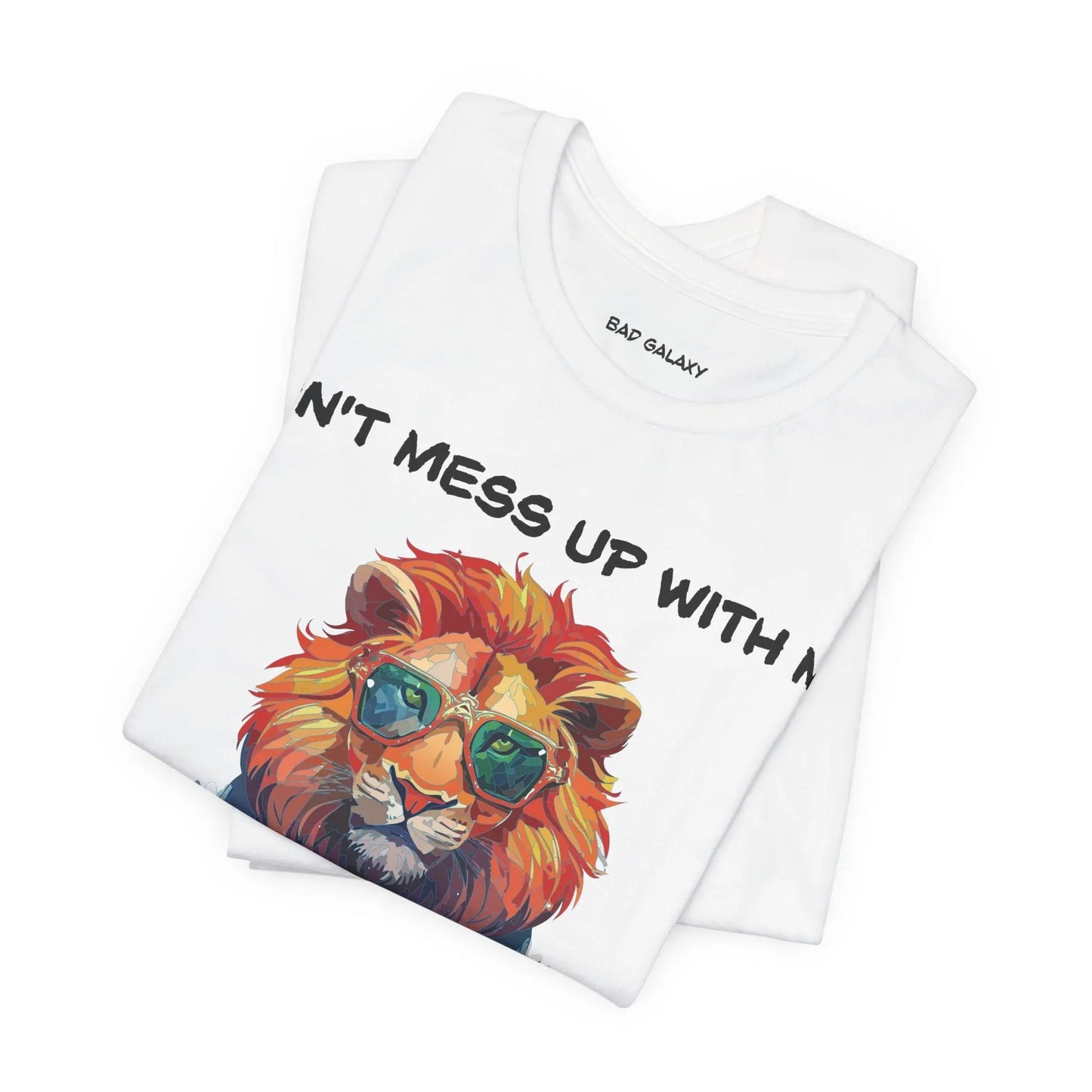 Bad Galaxy Animal T Shirt Made To Order 100 Percent Cotton Tee With Eco Friendly Inks Designed In US
