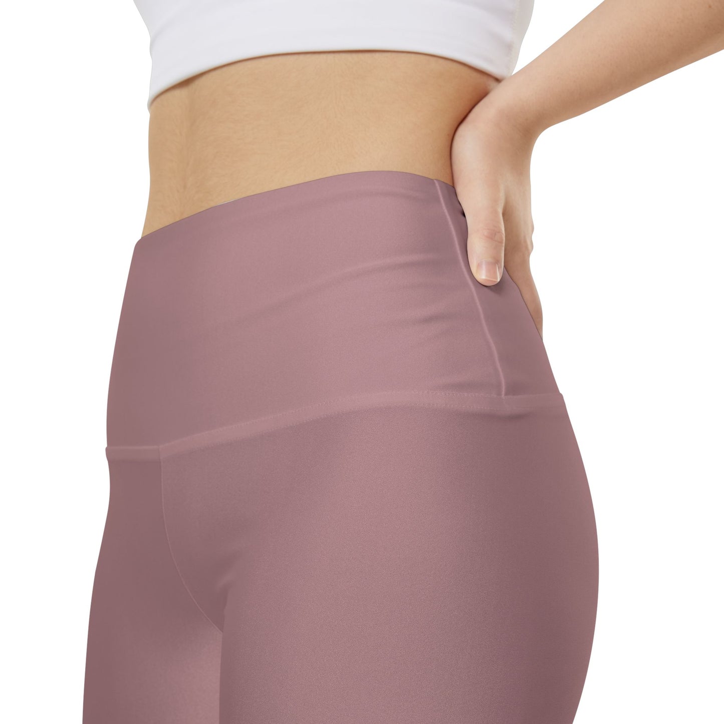 Rosy Taupe Women's Workout Shorts — Solid High-Waist Biker Shorts for Exercise & Everyday Wear